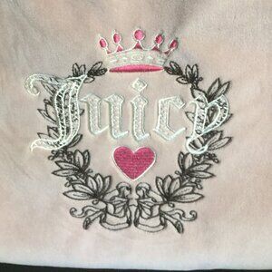 Juicy Couture carry on luggage tote excellent used  condition soft velvety pink